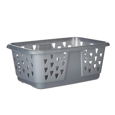 Keter Classic Laundry Basket Platinum 50L - Durable Plastic for Laundry and Cleaning Storage