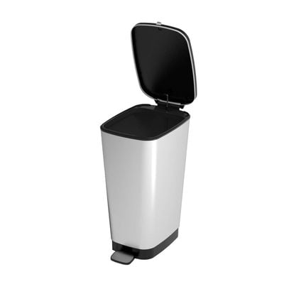 Keter Chic Bin S - Steel 10L with Removable Inner Bucket and Foot Pedal - Modern Design and High-Quality Plastic