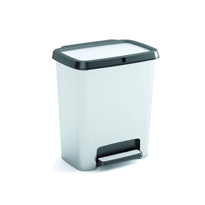 Keter Curver Compatta Steel Bin 25L - Versatile Design with IML Steel Decoration for Office and Kitchen Use