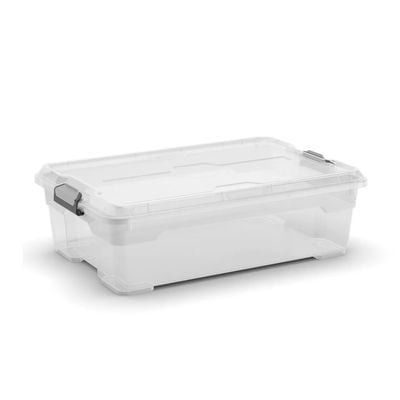 Keter Moover Box M Transparent - Durable, Lockable Storage Solution for Secure Organization