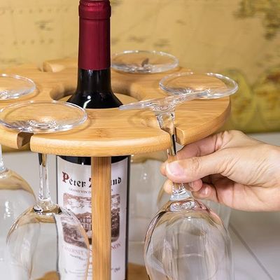 Honey Bee All-in-One Wine Glass Drying Rack & Bottle Holder, Keep Your Glasses Sparkling With Space-Saving Convenience