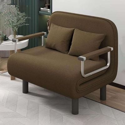 2-Seater Convertible Sofa Bed (Coffee)