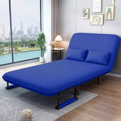 2-Seater Convertible Sofa Bed (Lake Blue)