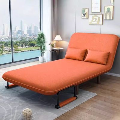 2-Seater Convertible Sofa Bed (Orange)