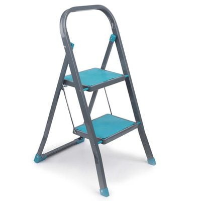 BELDRAY 2 Step Ladder - Lightweight Folding Stool for Home, Kitchen, Garage Use, Perfect for Painting and Cleaning