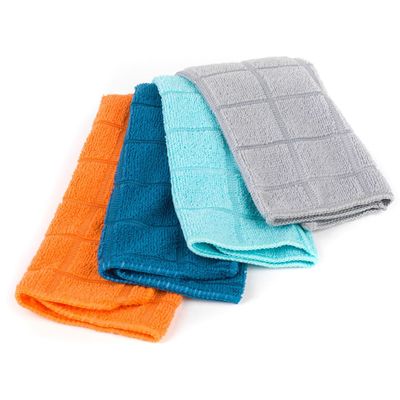 BELDRAY Microfiber Cleaning Cloths: Streak-Free Shine, Safe for Surfaces: Electronics, Glass, Kitchen, Bathroom and  Multipurpose Use(4 Pack) 