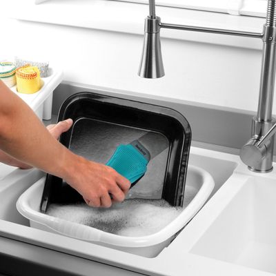 BELDRAY Multipurpose Silicone Cleaning Pad: Scratch-Free Scrubbing Power, Removes Stubborn Stains,Pots, Pans, Dishes Scrubber