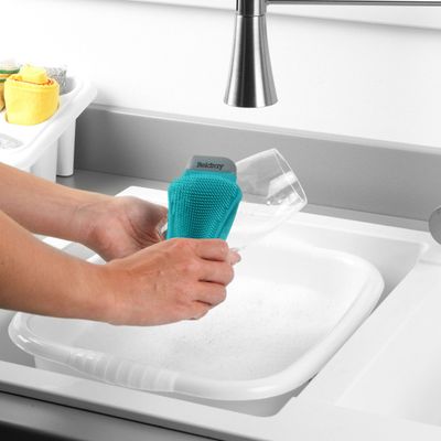 BELDRAY Multipurpose Silicone Cleaning Pad: Scratch-Free Scrubbing Power, Removes Stubborn Stains,Pots, Pans, Dishes Scrubber