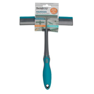 Beldray Streak-Free Window Squeegee with Holder: Effortless Cleaning Shine, Precise edge wipes away water and residue effortlessly