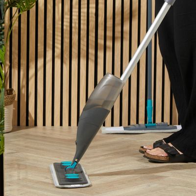 Beldray Eco-Friendly Spray Mop: Clean Floors with Just Water, Traps dirt, dust, and bacteria for a streak-free finish.