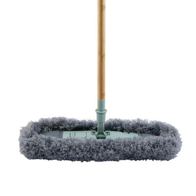 Beldray Sustainable Fluffy Flat Mop (FSC 100%): Gentle on delicate surfaces like hardwood floors, picking up dust and dirt effectively, Eco-Friendly Cleaning for Delicate Floors