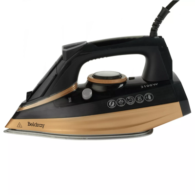 Beldray Copper Steam Master: 3100W Ultra Ceramic Iron to Provides smooth gliding over fabrics and a Powerful Crease Removal