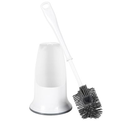 Beldray Hygienic Silicone Toilet Brush: Antibacterial & Easy Clean, Non-scratch and easy to clean, preventing dirt build-up.