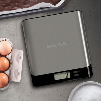 Salter Arc Stainless Steel Electric Scale Sleek Design For Modern Kitchens And Precise Weighing Accuracy