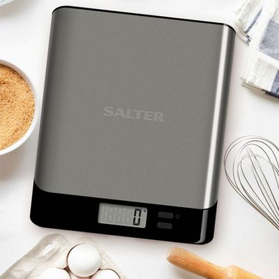 Salter Arc Stainless Steel Electric Scale Sleek Design For Modern Kitchens And Precise Weighing Accuracy