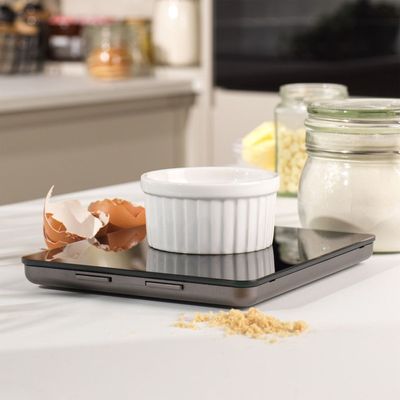 Salter Ghost Kitchen Scale : Digital Food Weighing Tool, Sleek Transparent Design With Accurate Precision Measurement