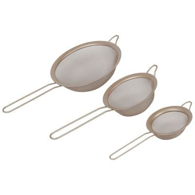 Salter Bakes 3Pc Sieve Set For Sifting & Straining Stainless Steel Sieve Set