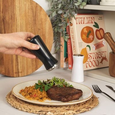 Salter Gravity Salt And Pepper Shakers For Both Home Kitchens And Dining  With Adjustable Grinding Mechanism 