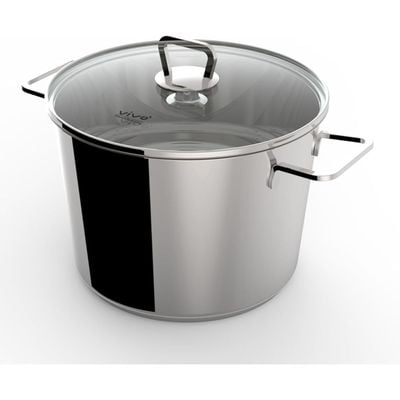 Vivo Casserole Pan With Lid 24Cm  Non-Stick Coating, Induction Compatible, Glass Lid, Oven Safe, Dishwasher Safe