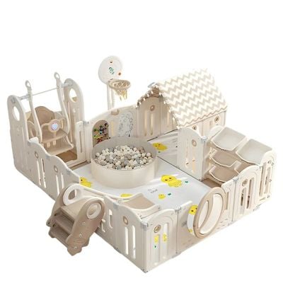 MYTS Wonderland Playpen With All In 1 Combo Activities Cream