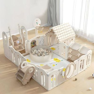 MYTS Wonderland Playpen With All In 1 Combo Activities Cream