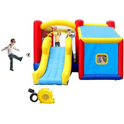 MYTS Ultimate Fun Inflatable Playhouse With Slide And Bounce Area