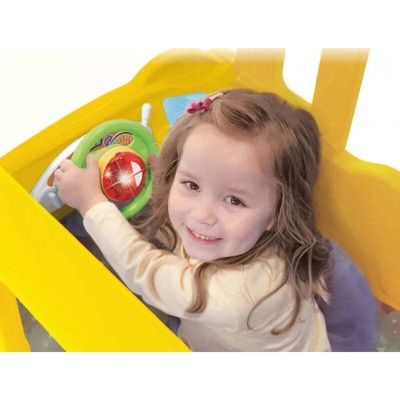 MYTS Little School Bus 3 In 1 Slide Playset Yellow