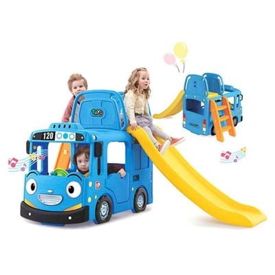 MYTS Bus 3 In 1 Slide Playset Blue