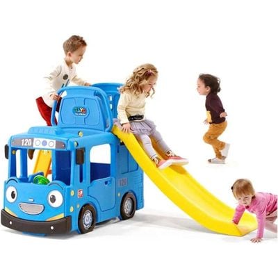 MYTS Bus 3 In 1 Slide Playset Blue