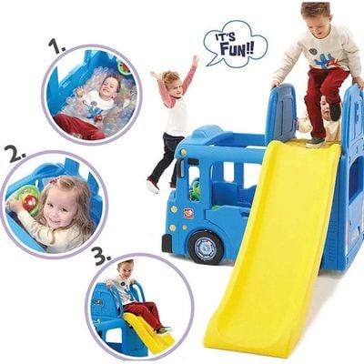 MYTS Bus 3 In 1 Slide Playset Blue