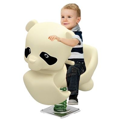 MYTS Outdoor Baby White Panda Playground Spring Rider