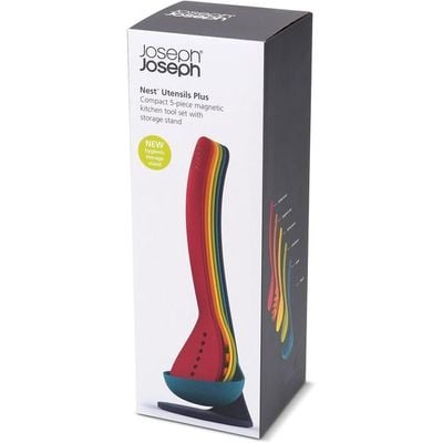 Joseph Joseph Nest 5-Piece Magnetic Utensils Plus Set- Multi Color