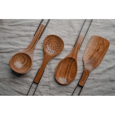 Nordico Soup Spoon Kitchen Utensils | Acacia Wood: Natural Elegance, Durable, Eco-Friendly, Handcrafted, Food Safe, Comfortable Grip, Heat Resistant, Versatile