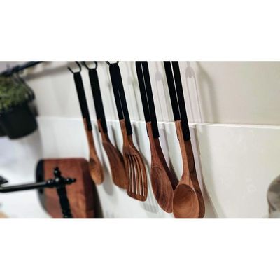 Nordico Slotted Spoon Kitchen Utensils | Acacia Wood: Natural Elegance, Durable, Eco-Friendly, Handcrafted, Food Safe, Comfortable Grip, Heat Resistant, Versatile