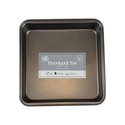 Traybake Tin: Non-Stick Coating, High Sides, Even Heat Distribution, Sturdy Construction, Dishwasher Safe, Oven Safe, Large Capacity, Rust Resistant