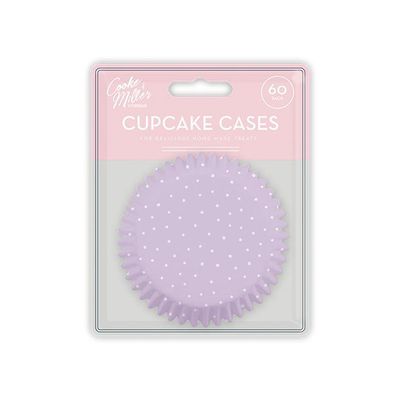 Printed Cupcake Cases 60pk: Vibrant Designs, Non-Stick, Food-Grade, Oven-Safe, Standard Size, Leak-Proof, Strong Construction, Festive