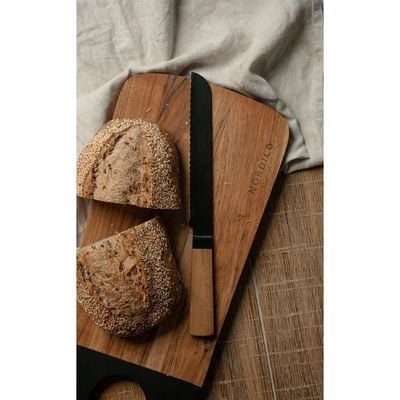 Nordico Cutting Board Acacia Large 55x25 Cm: Large Cutting Surface, Knife-Friendly, Easy to Clean, Food-Grade Oil Finish, Reversible, Modern Design, Kitchen Essential, Versatile