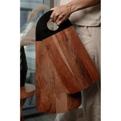 
Nordico Professional Wooden Cutting Board | Chopping board | Serving Platter | Unique design & Solid Acacia | Unique gifts | Gifts for kitchen