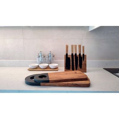 
Nordico Professional Wooden Cutting Board | Chopping board | Serving Platter | Unique design & Solid Acacia | Unique gifts | Gifts for kitchen