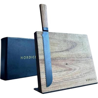 
Nordico Magnetic Knife Block Holder | Knife holder magnet | Wood Knife Rack Stand | Kitchen Organizer