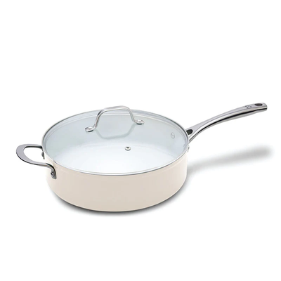 Cosmo Pan Cream : Non-Stick Ceramic Cookware,Stylish , Durable and Easy to Clean