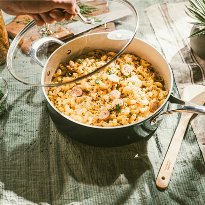 Cosmo Pan Cream : Non-Stick Ceramic Cookware,Stylish , Durable and Easy to Clean