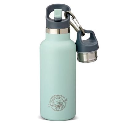 Carl Oscar TEMPflask  Insulated Beverage Flask, Stainless Steel, Leak-Proof Design, Keeps Drinks Hot or Cold, 0.5 L - Green