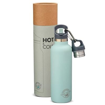 Carl Oscar TEMPflask  Insulated Beverage Flask, Stainless Steel, Leak-Proof Design, Keeps Drinks Hot or Cold, 0.7 L - Green