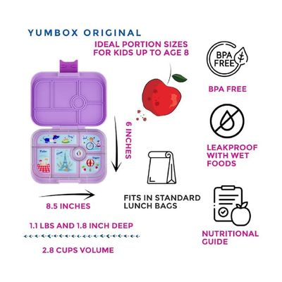 Yumbox  6-Compartment Bento Box Purple