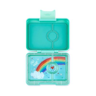 Yumbox Snack 3-Compartment Snack Box Aqua