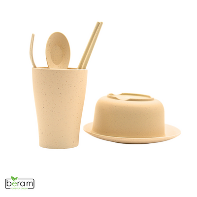 Wheat Straw 6 Pieces Dinner Set