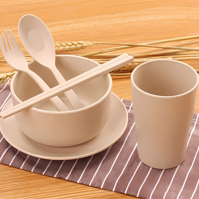 Wheat Straw 6 Pieces Dinner Set