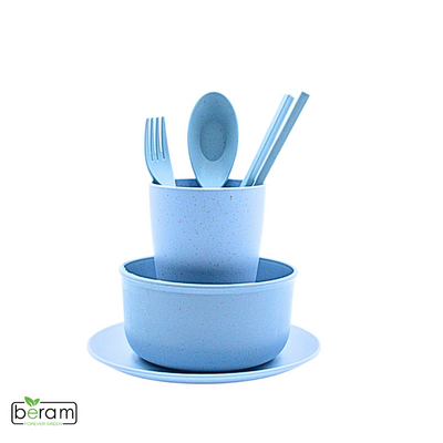 Wheat Straw 6 Pieces Dinner Set