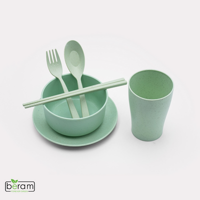 Wheat Straw 6 Pieces Dinner Set